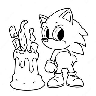 Sonic The Hedgehog With Cream Coloring Page 67183-53996