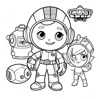 Rusty Rivets Adventure Coloring Page 67203-54007