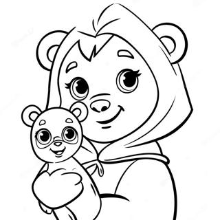 Masha And Bear Coloring Page 6721-5532