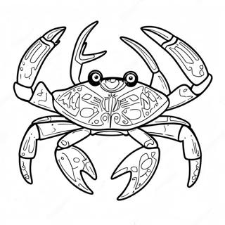 Charming Maryland Crab Coloring Page 67223-54025