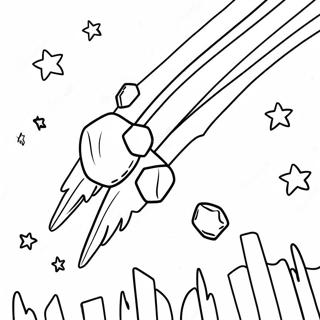 Meteor Coloring Pages