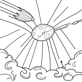 Meteor Shower Coloring Page 67232-54030