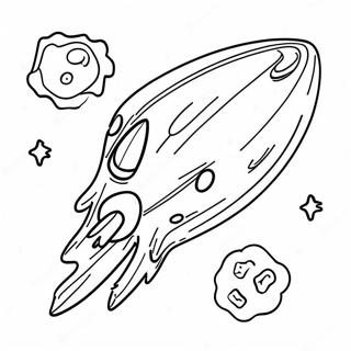 Colorful Meteor Coloring Page 67233-54036