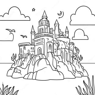 Mysterious Atlantis City Coloring Page 67253-54047