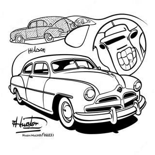 Hudson Hornet Coloring Pages