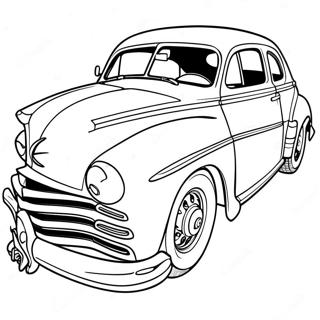 Hudson Hornet Classic Car Coloring Page 67262-54054