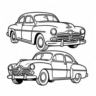 Hudson Hornet Classic Car Coloring Page 67262-54056