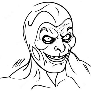 Scary Boogeyman In Shadows Coloring Page 67293-54082