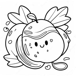 Festive Shana Tova Apples And Honey Coloring Page 67303-54089