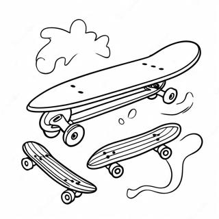 Skateboard Coloring Pages