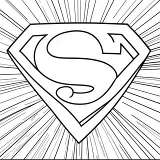 Classic Superman Logo Coloring Page 67323-54105