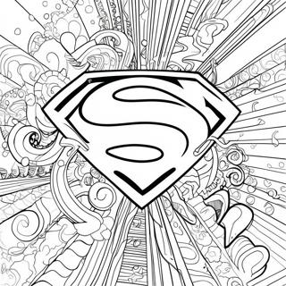 Classic Superman Logo Coloring Page 67323-54108