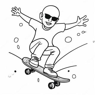 Skateboard Coloring Pages