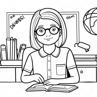 Daria In A Fun Classroom Coloring Page 67333-54126