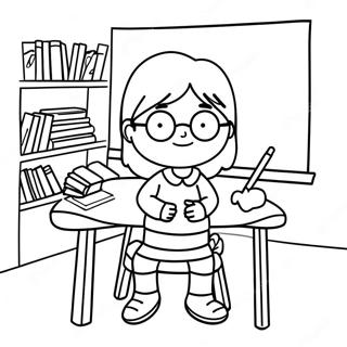 Daria In A Fun Classroom Coloring Page 67333-54128