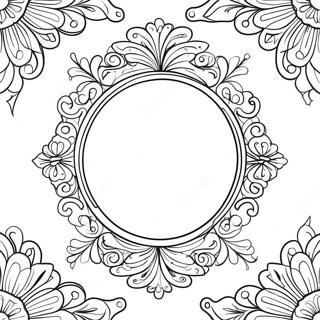 Decorative Mirror Coloring Page 67343-54118