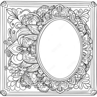 Decorative Mirror Coloring Page 67343-54119