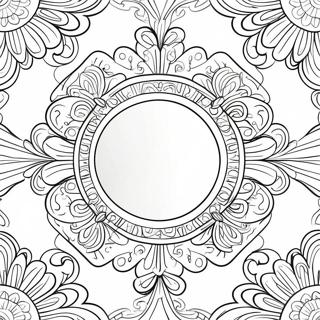 Decorative Mirror Coloring Page 67343-54120