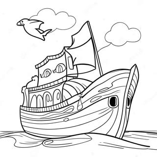 Colorful Noah S Ark Coloring Page 67353-54131