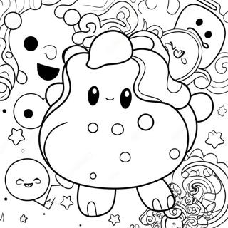 Aesthetic Stickers Coloring Pages