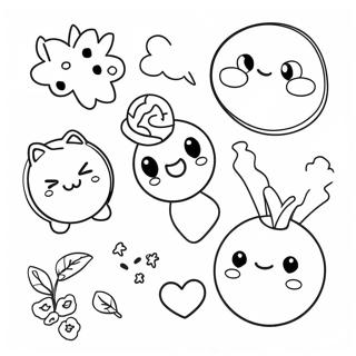 Cute Aesthetic Stickers Coloring Page 67363-54139