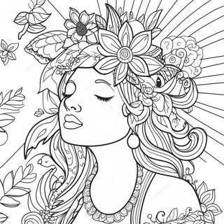 420 Themed Adult Coloring Page 67372-54147