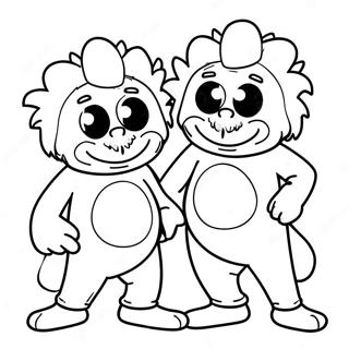 Thing 1 And Thing 2 Coloring Pages