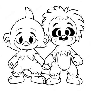 Thing 1 And Thing 2 Coloring Page 67392-54158