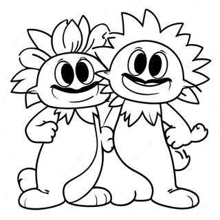 Thing 1 And Thing 2 Coloring Page 67392-54160