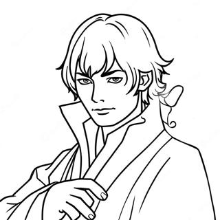 Dazai In A Thoughtful Pose Coloring Page 67403-54169