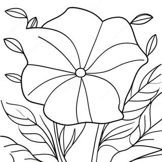 Morning Glory Flower Coloring Page 67412-54176