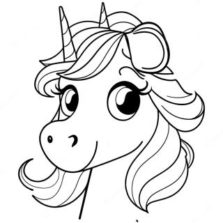 Unicorn Princess Coloring Page 6741-5548