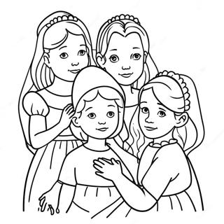 Three Sisters Coloring Page 67422-54190