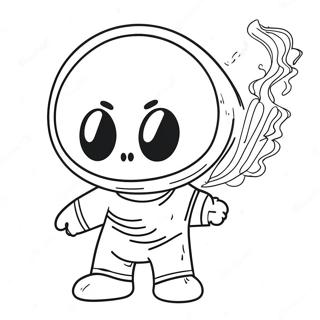 Dust Sans Character Coloring Page 67442-54198