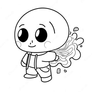 Dust Sans Character Coloring Page 67442-54200