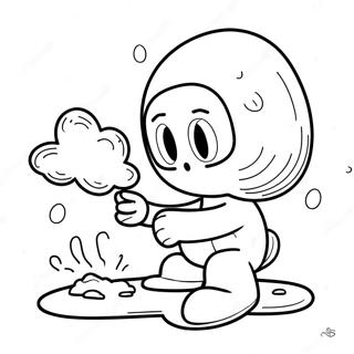 Dust Sans In Action Coloring Page 67443-54202