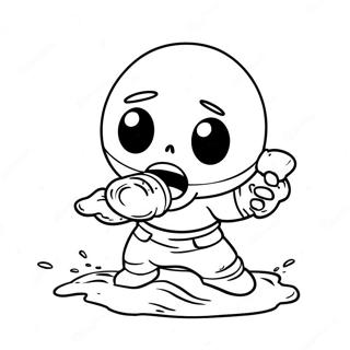 Dust Sans In Action Coloring Page 67443-54203