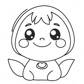 Kawaii Chan Coloring Pages