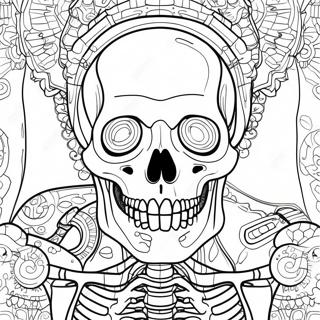 Detailed Skeleton Anatomy Coloring Page 67473-54222