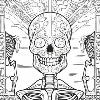 Detailed Skeleton Anatomy Coloring Page 67473-54223