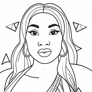 Megan Thee Stallion Coloring Page 67482-54230