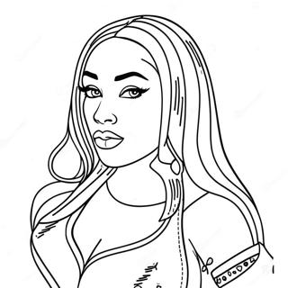 Megan Thee Stallion Coloring Page 67482-54232