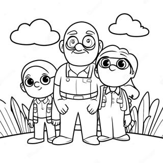 Cloudy With A Chance Of Meatballs 2 Main Characters Coloring Page 67502-54242