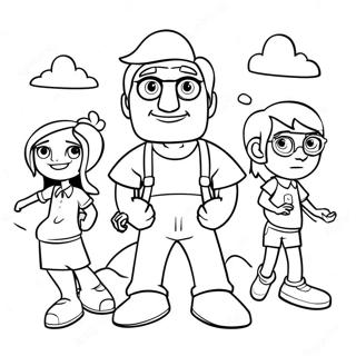 Cloudy With A Chance Of Meatballs 2 Main Characters Coloring Page 67502-54244