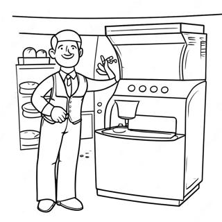 Flint Lockwood Inventing Food Machines Coloring Page 67503-54247