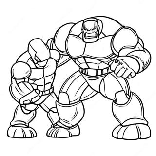 Hulkbuster Vs Hulk Coloring Page 67533-54271