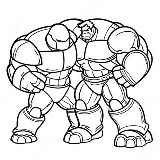 Hulkbuster Vs Hulk Coloring Page 67533-54272