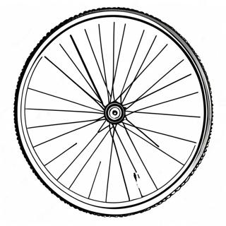 Colorful Bicycle Wheel Coloring Page 67542-54278