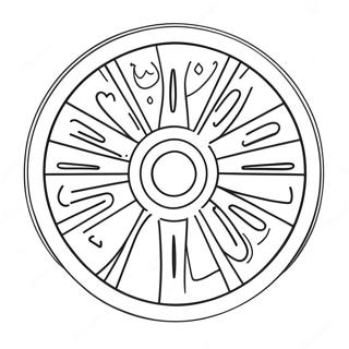 Bright Cartoon Wheel Coloring Page 67543-54284