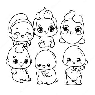 Cute Agere Characters Coloring Page 67563-54298